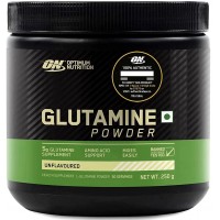 Optimum Nutrition L-Glutamine Powder, 250 Gram, 50 Serves