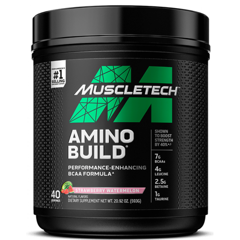 MuscleTech Amino Build BCAAs and Electrolytes, 40 Servings Strawberry Watermelon MuscleTech Amino Build BCAAs and Electrolytes, 40 Servings Strawberry Watermelon