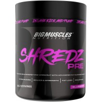 Bigmuscles Nutrition Shredz Pre Preworkout Blueberry15 Servings