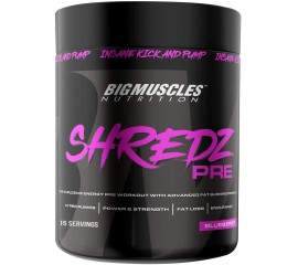 Bigmuscles Nutrition Shredz Pre Preworkout Blueberry15 Servings