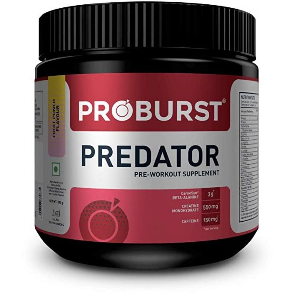 Proburst Predator Pre-Workout - 250 g Fruit Punch Proburst Predator Pre-Workout - 250 g Fruit Punch