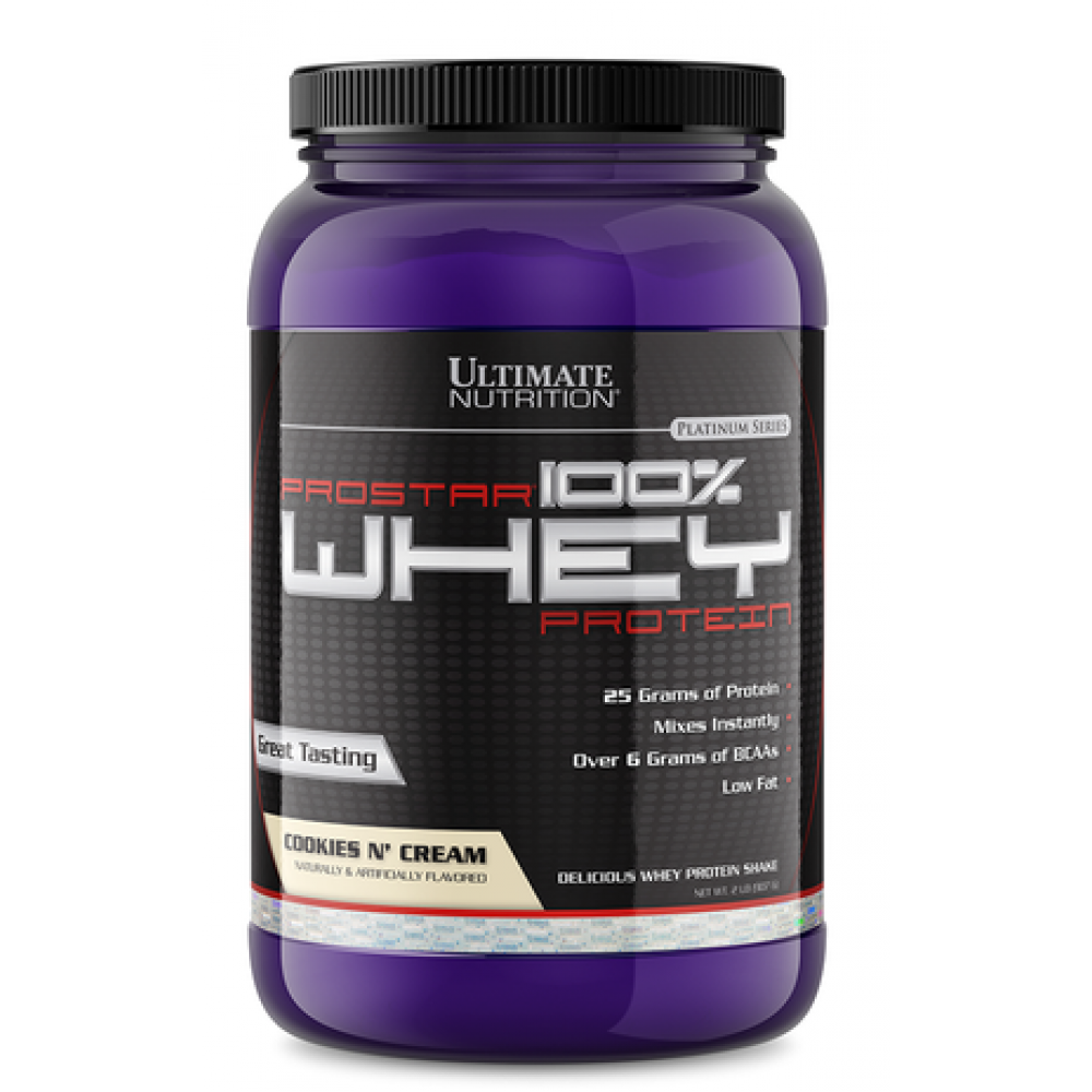 Ultimate Nutrition Prostar 100% Whey Protein - 0.9 kg, Cookies and Creme Ultimate Nutrition Prostar 100% Whey Protein - 0.9 kg, Cookies and Creme