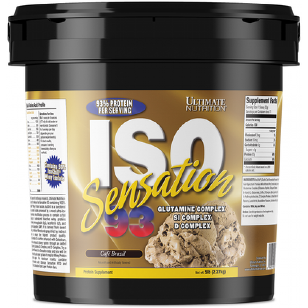 Ultimate Nutrition ISO Sensation 93 - 5 lbs (Cafe Brazil) Ultimate Nutrition ISO Sensation 93 - 5 lbs (Cafe Brazil)