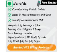 AS-IT-IS Nutrition Whey Protein Isolate 1kg