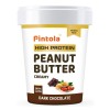 Pintola HIGH Protein Peanut Butter (Dark Chocolate) (Creamy, 1kg) | 30% Protein | High Fibre | NO Salt